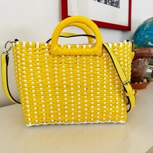 Urban Expression Mallorca Tote Basket Weave Canvas Lined
